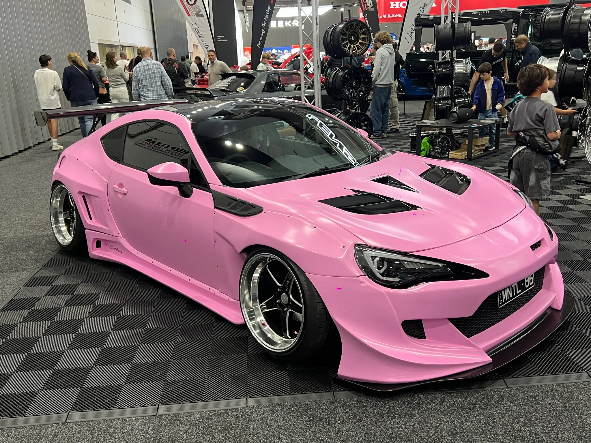 Pink widebody Toyota 86 at Melbourne Motor Show 2026